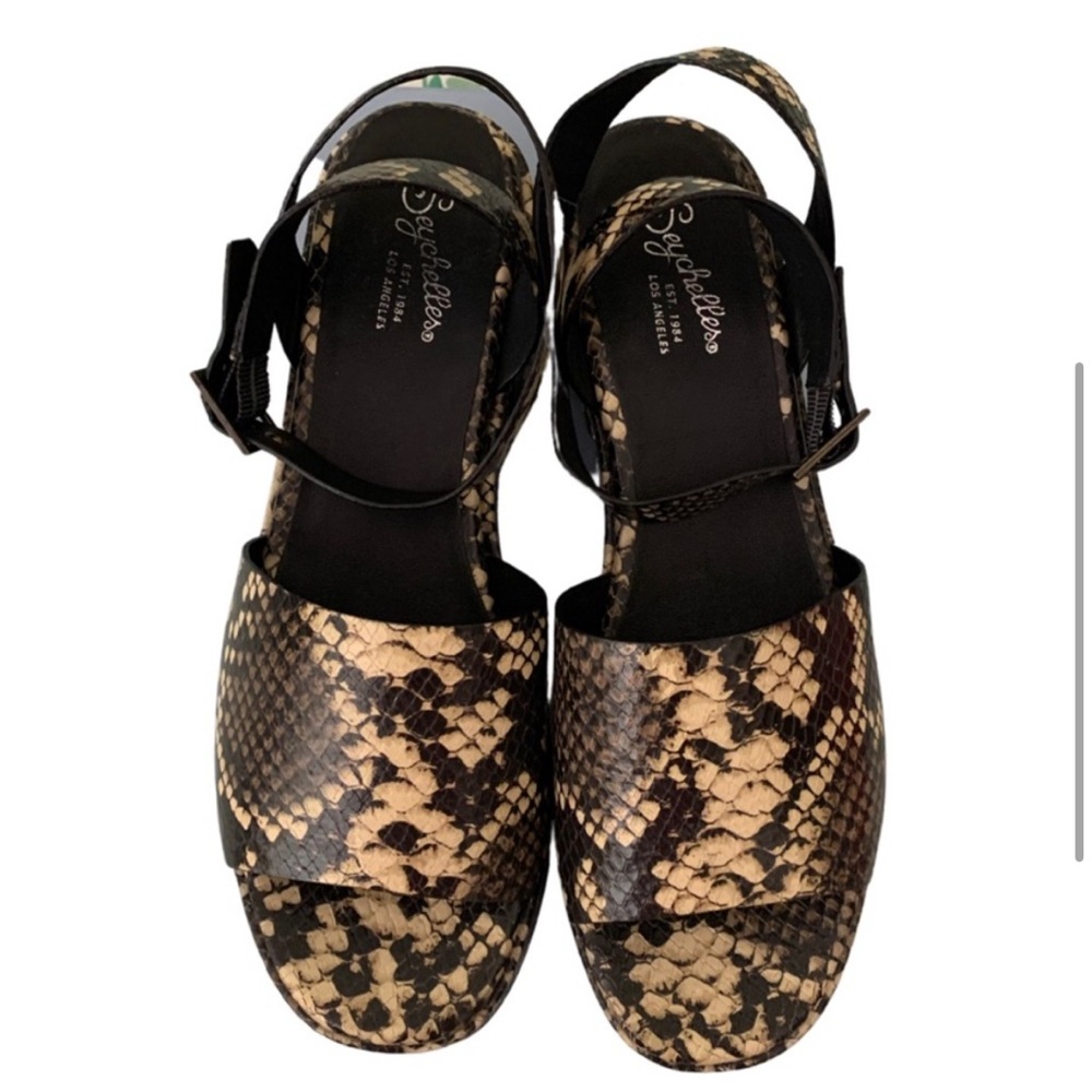 Seychelles Calming Influence Python Sandal Sz 7.5… - image 8